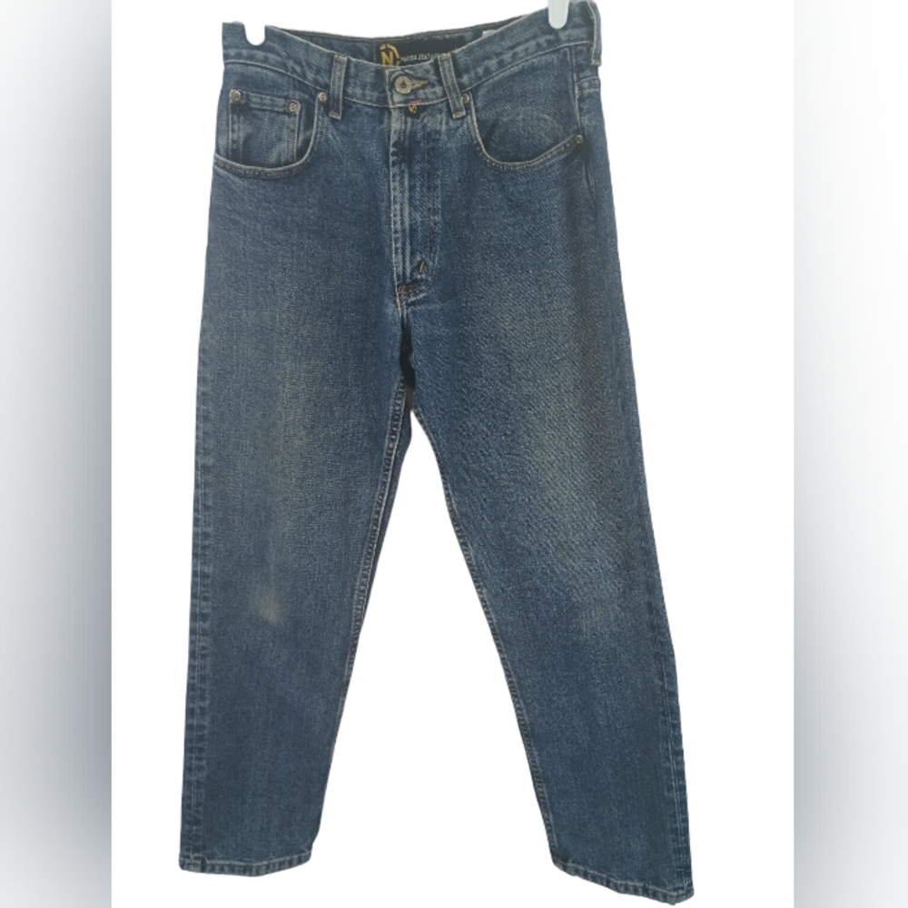 Pre Owned Classic Fit Nautical Blue Denim Jeans Size 30x30 Gently Used